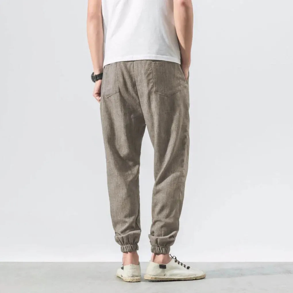 Men’s Cotton-Linen Comfort Pants – Lightweight Everyday Wear