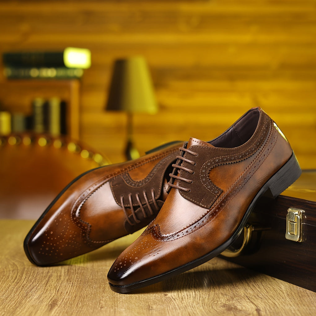 Elegant Men’s Leather Business Dress Shoes
