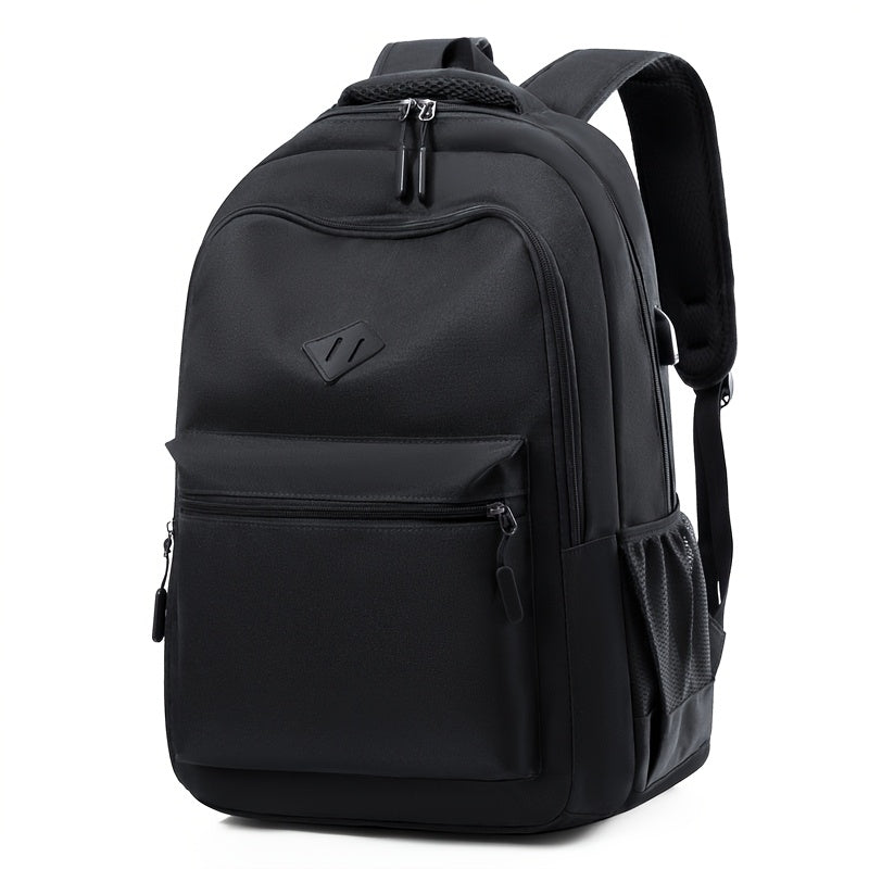 Urban School Backpack - Water-Repellent with Bottle Pocket