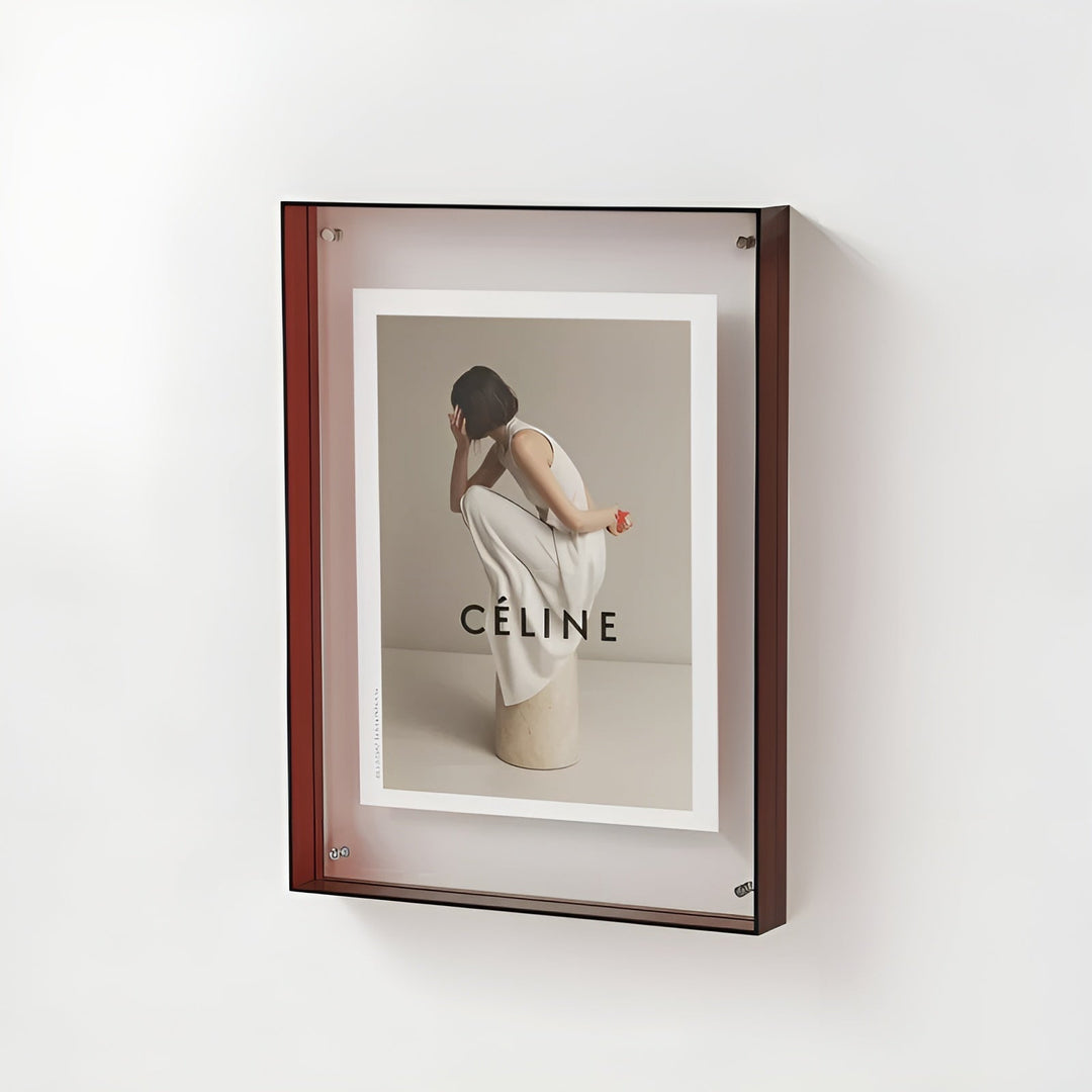 Neon Acrylic Picture Frame – Retro 1980s Style, Modern Decorative Photo Frame