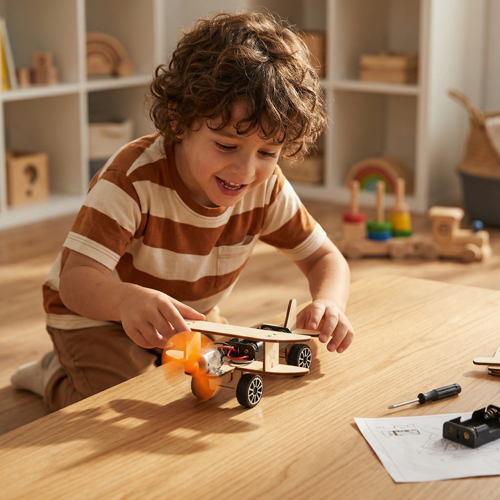 Wooden STEM Building Kit for Children Aged 8+, Choose from 8 Models