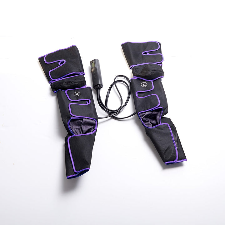 Air Compression Leg and Calf Massager with Heat Remote Control and Foot Pads Portable