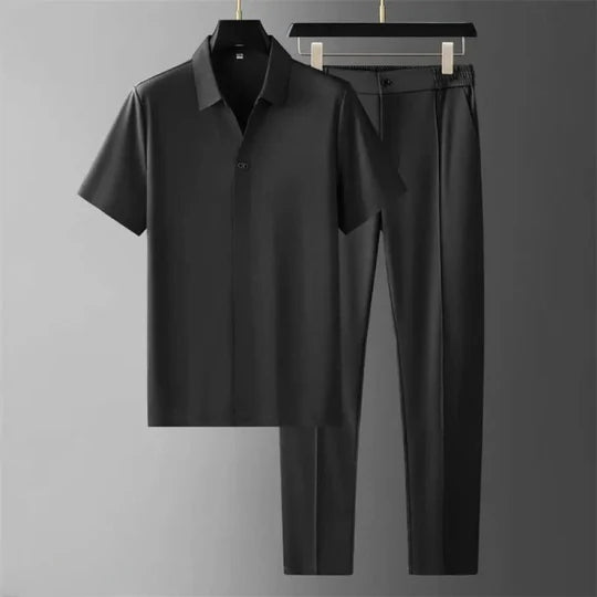 Luxury Two-Piece Set for Men Effortless Elegance for Transitional Seasons