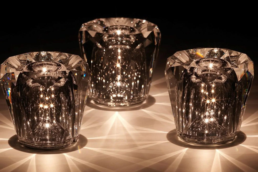 Rechargeable Crystal Table Lamp with Diamond Design – Luxury Edition