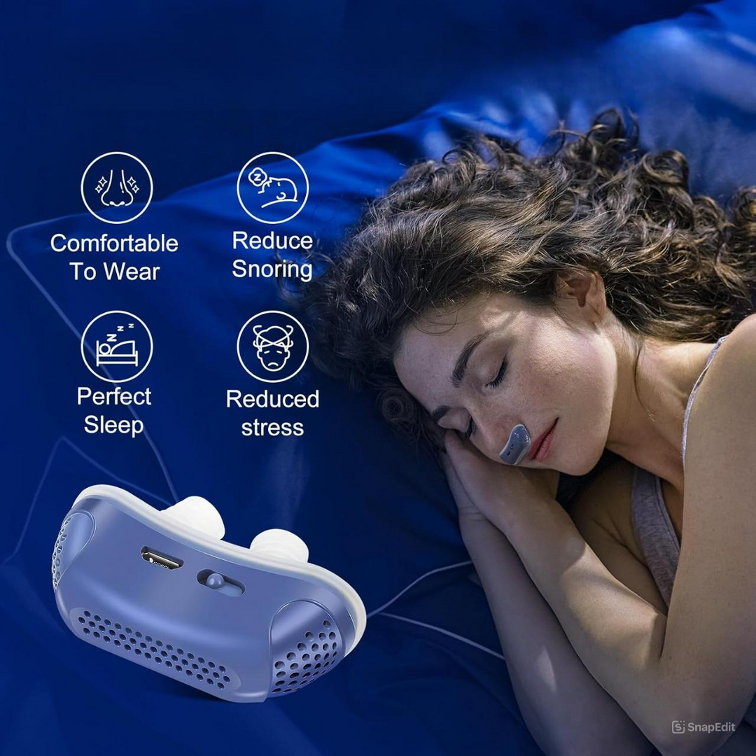 Anti Snoring Device Sleep Apnea Electric Nasal Dilator Rechargeable with Micro Fans