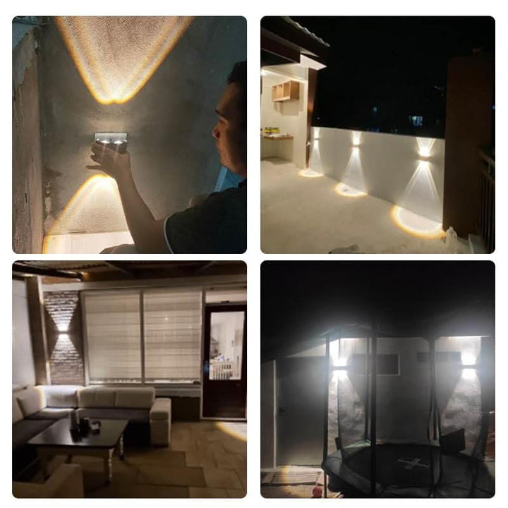 Waterproof LED Outdoor Wall Light – Slim Aluminium, Energy-Saving