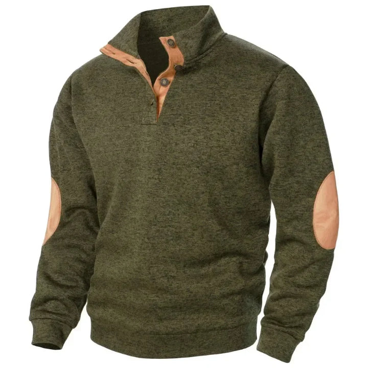Men's V-Neck Sweatshirt for Outdoor & Casual Style