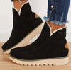 Women's Slip-On Winter Ankle Boots with Warm Lining and Non-Slip Sole