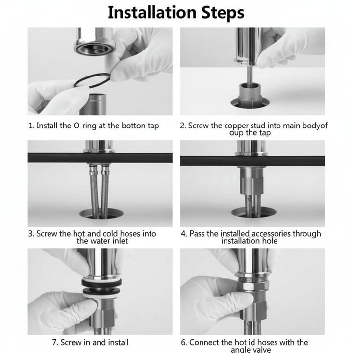 FLEXISPOUT – 360° Flexible Tap with Spray Function for the Sink