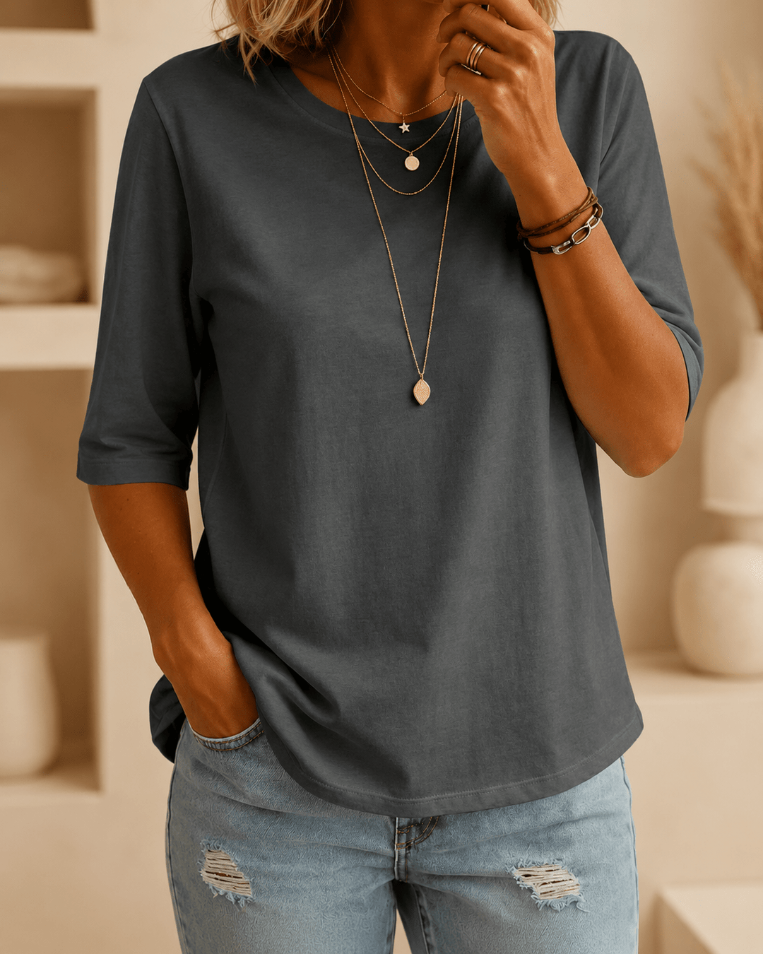 Essential Comfort T-Shirt - Classic Short-Sleeve Basic