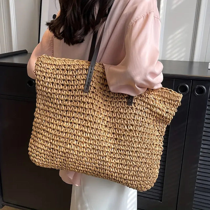 Women’s Woven Tote Bag – Stylish Carry-All for Daily Use
