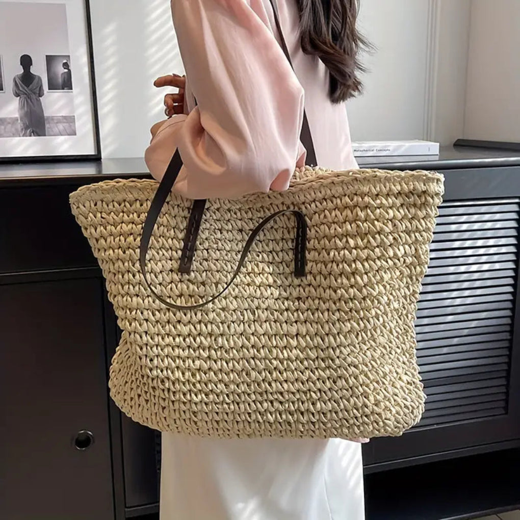 Women’s Woven Tote Bag – Stylish Carry-All for Daily Use