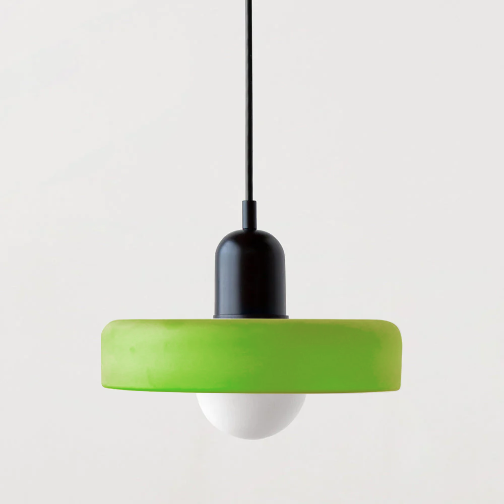 Bauhaus Pendant Light in Coloured Glass
