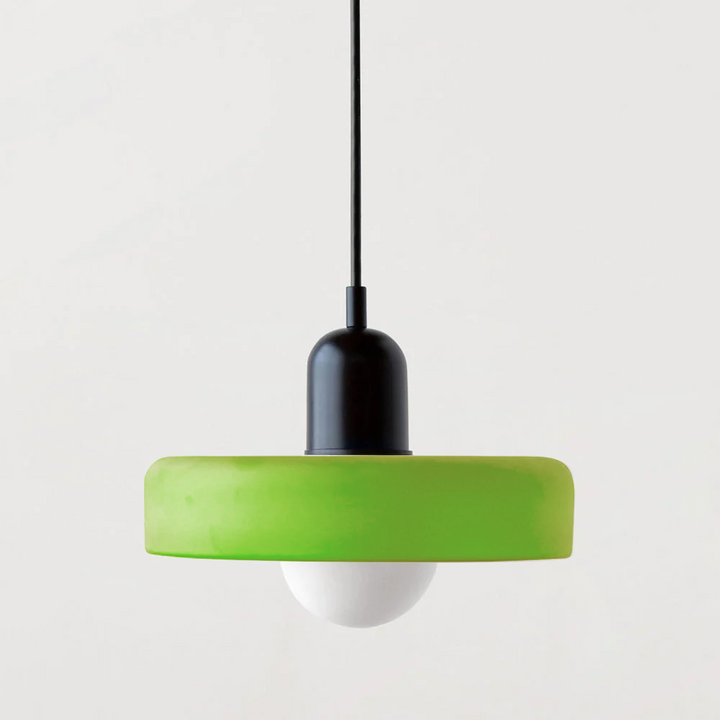 Bauhaus Pendant Light in Coloured Glass