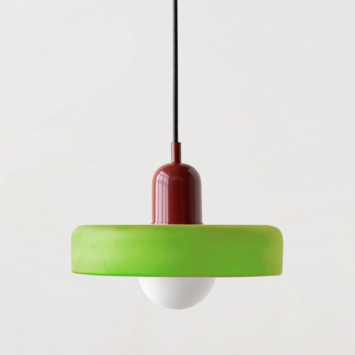 Bauhaus Pendant Light in Coloured Glass