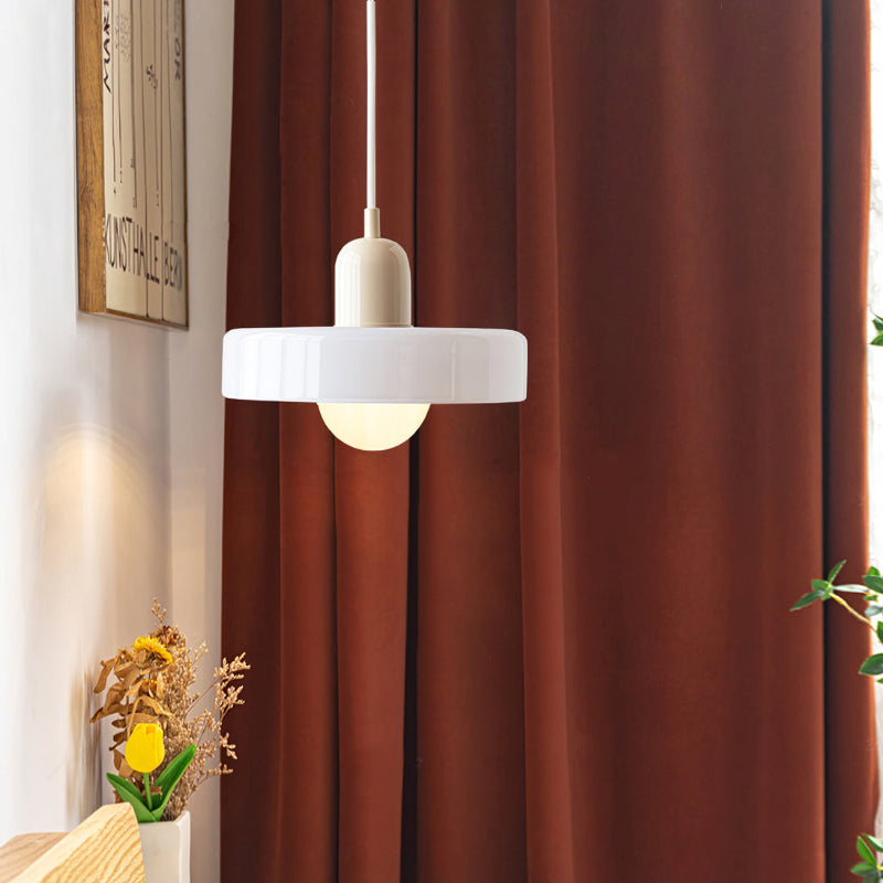 Bauhaus Pendant Light in Coloured Glass