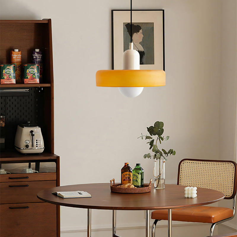 Bauhaus Pendant Light in Coloured Glass