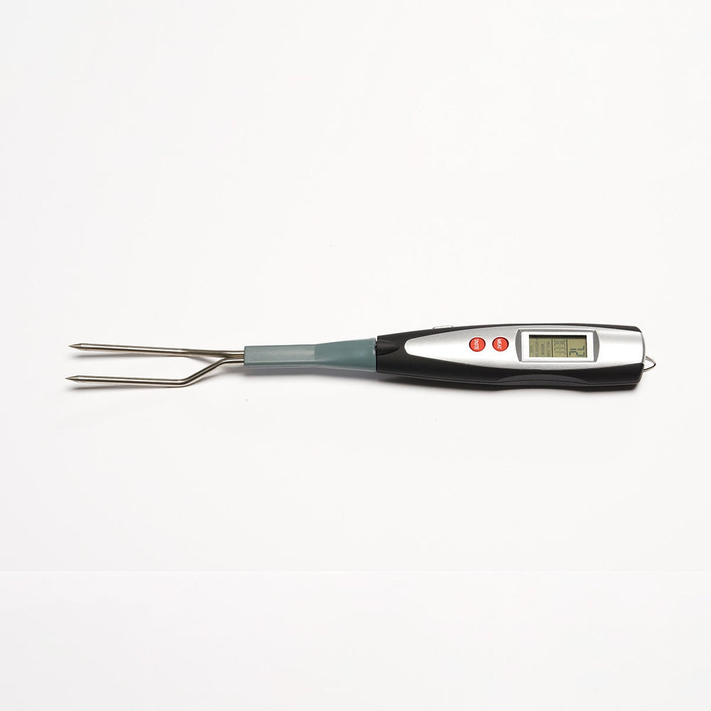 Bbq Fork Thermometer Digital Instant Read Meat with Lcd Backlight Stainless Steel Prongs