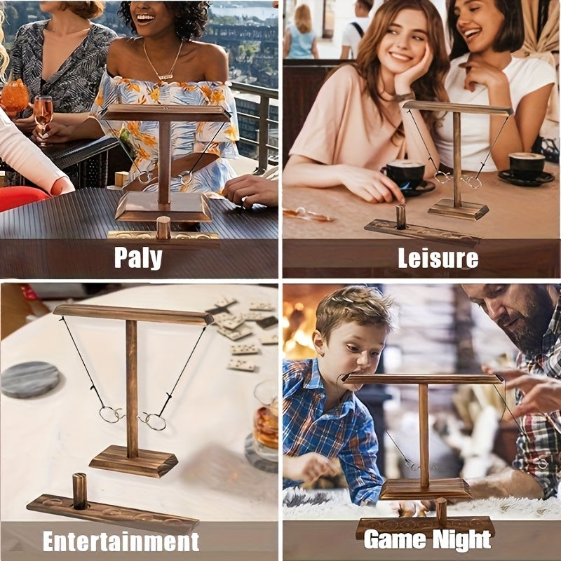 Wooden Ring Toss Game – Traditional and Engaging
