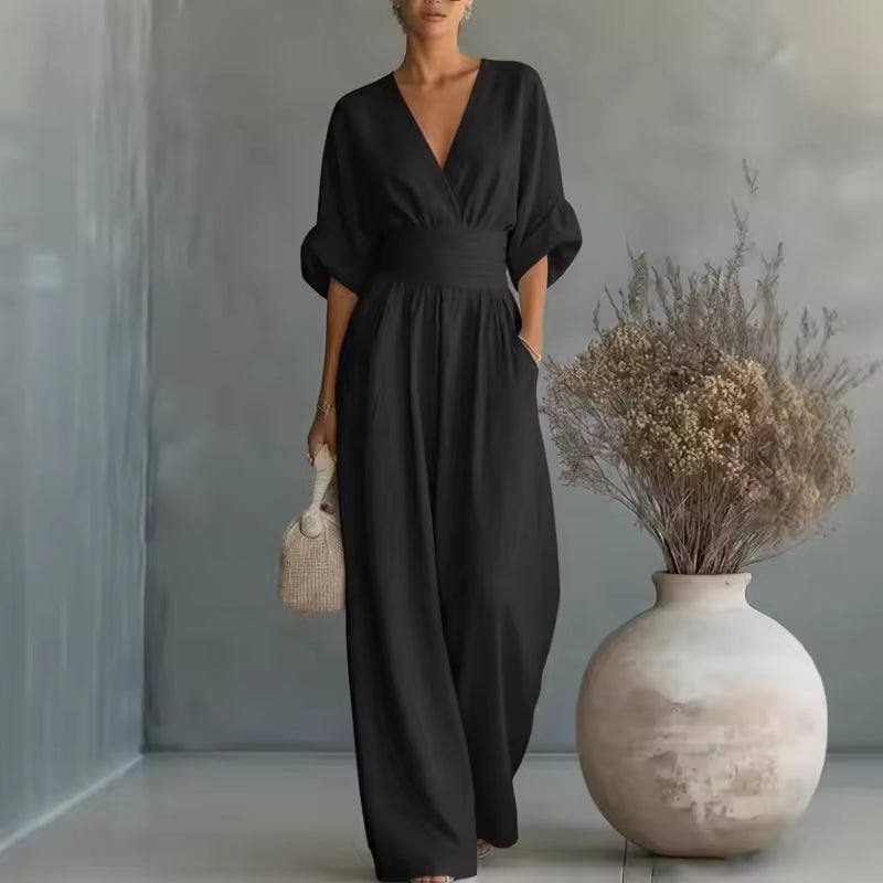 Georgina™ | Elegant V-Neck Jumpsuit