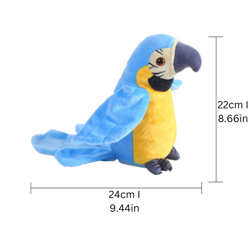 The Chatty Parrot Plush Toy - Squawkie