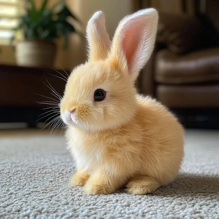 Bunny Toy Plush Rabbit Realistic Soft Fluffy Stuffed Gift