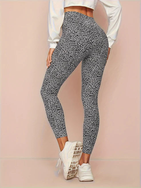 Women's Leopard Print High-Waist Leggings