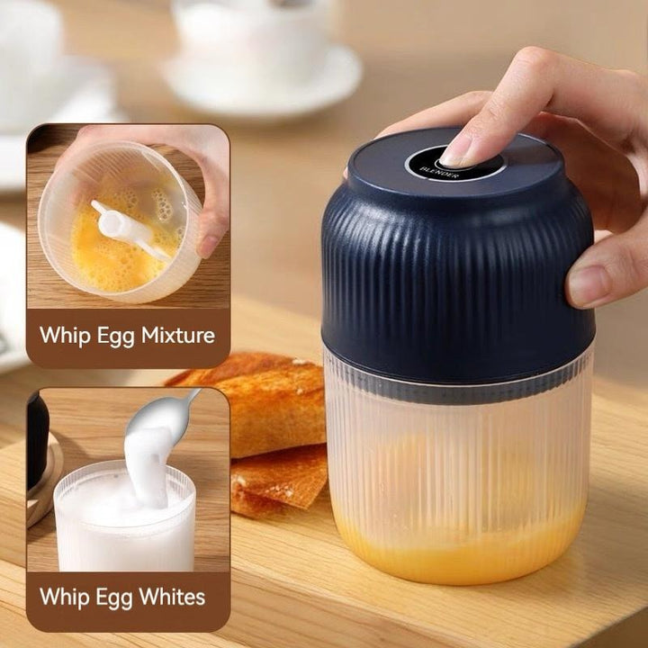 USB Rechargeable Mini Chopper with 4 Stainless Steel Blades, 300 ml Bowl