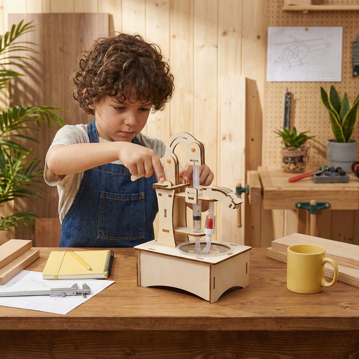 Wooden STEM Building Kit for Children Aged 8+, Choose from 8 Models