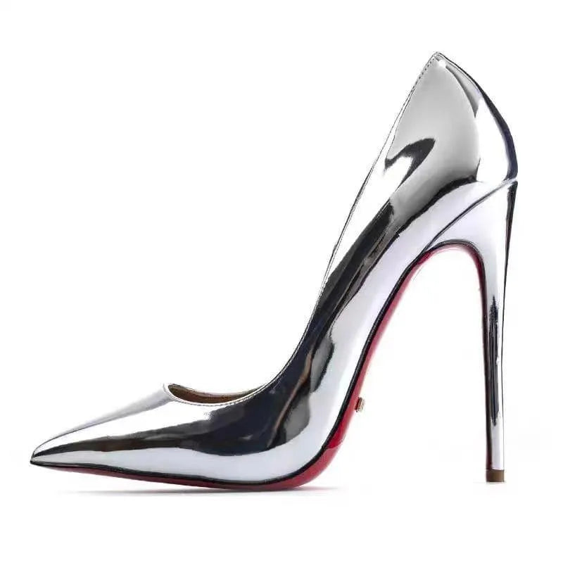 Women's Stiletto Heels – Pointed Toe & Patent Leather, Various Colours
