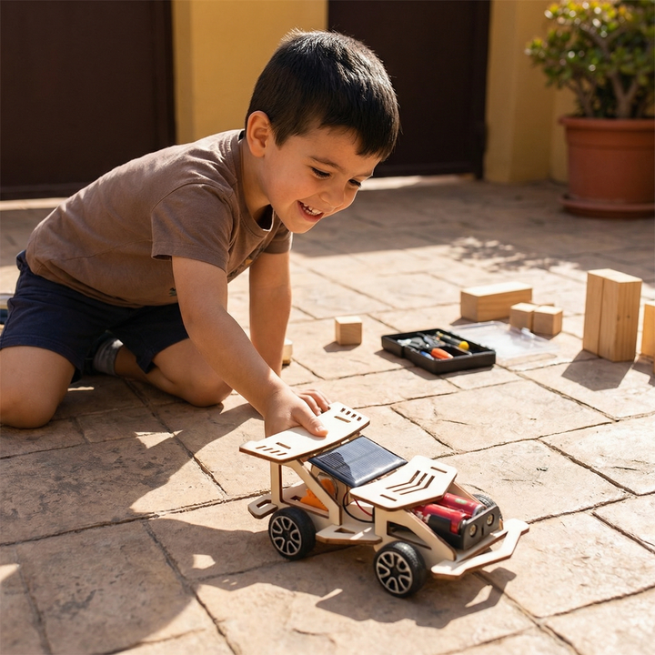 Wooden STEM Building Kit for Children Aged 8+, Choose from 8 Models