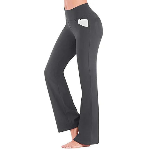 Women's High-Waisted Yoga Trousers – Selina