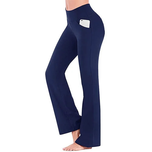 Women's High-Waisted Yoga Trousers – Selina