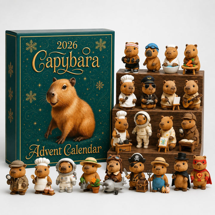 Capybara Advent Calendar 2026 with 24 Surprise Capybara Figures