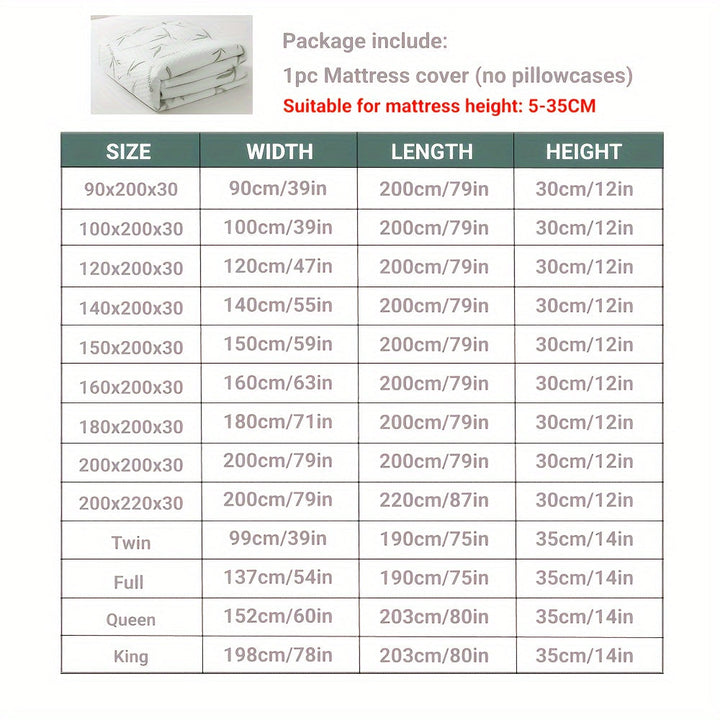 BambooCool Mattress Protector – Breathable and Cooling for Better Sleep Comfort