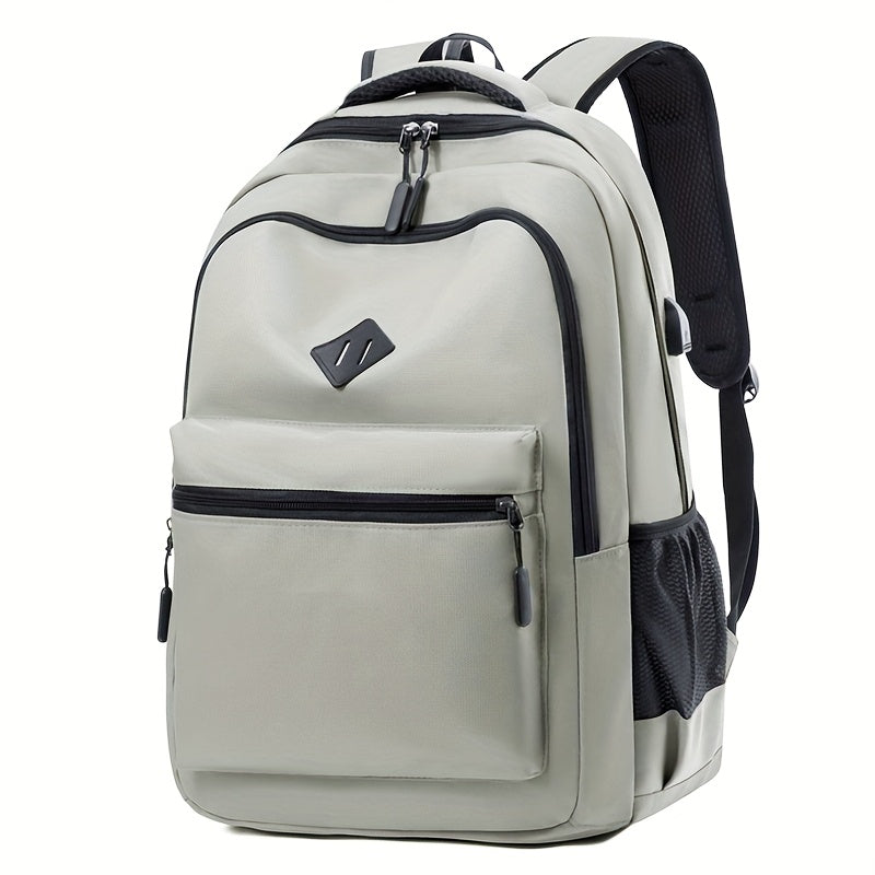 Urban School Backpack - Water-Resistant with Bottle Pocket