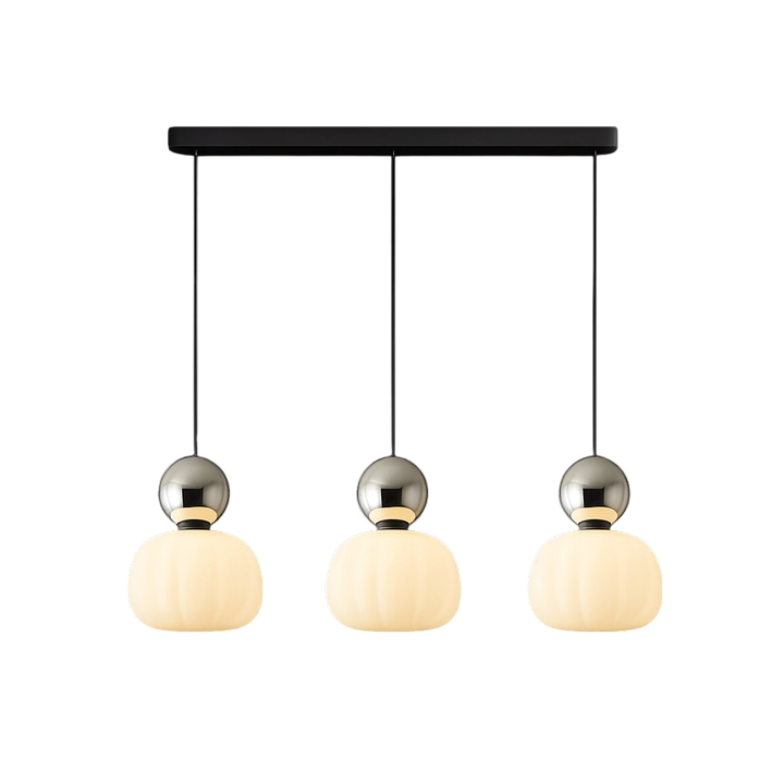 Ceiling Light Modern Pendant Hanging with Translucent Shade and Spherical Accent Diffused Lighting