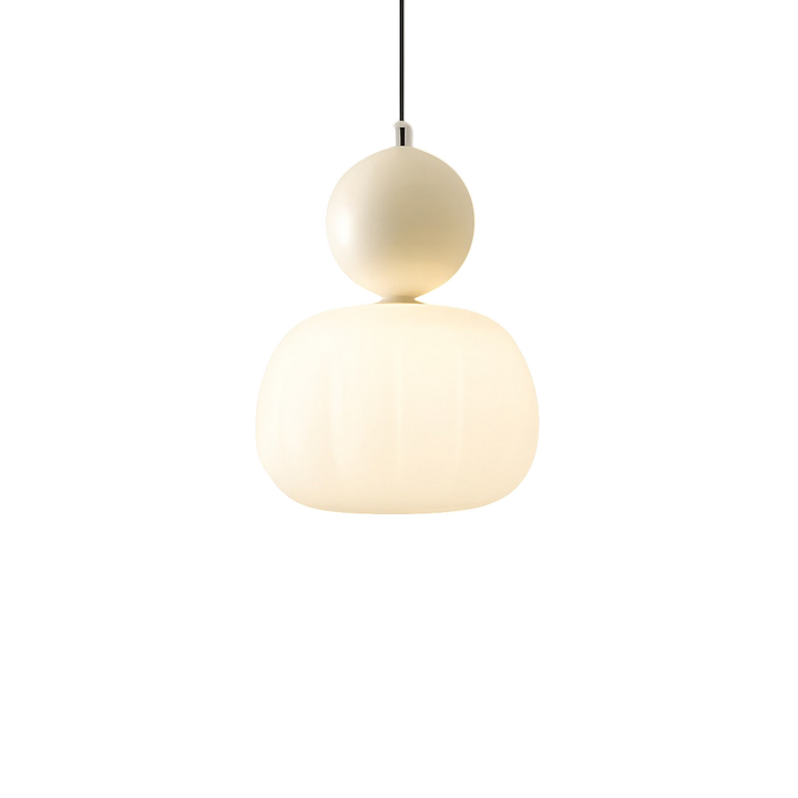 Ceiling Light Modern Pendant Hanging with Translucent Shade and Spherical Accent Diffused Lighting
