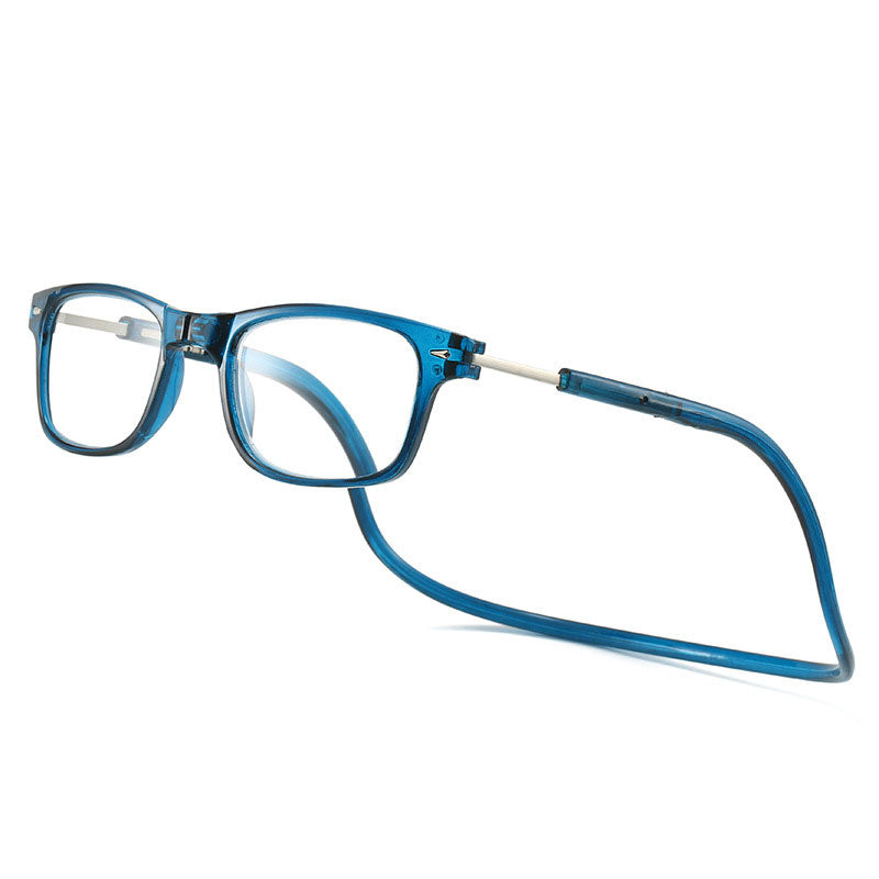 Reading Glasses with Magnetic Neck Hanger and Blue Light Filter with Anti-Loss Design