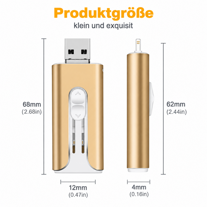 4-in-1 Memory Stick - Extra Storage for Your Smartphone
