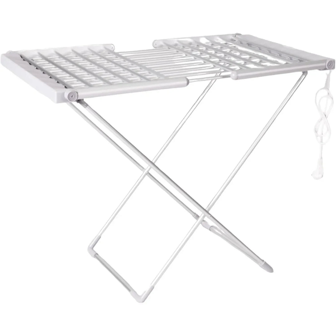 Heated Clothes Drying Rack Portable Electric Foldable Airer with Folding Wings