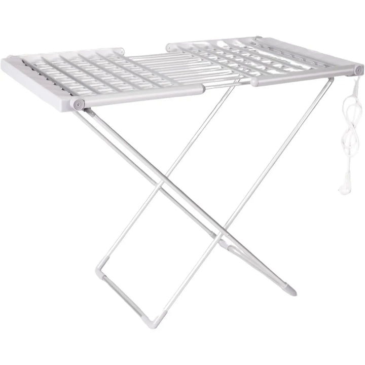 Heated Clothes Drying Rack Portable Electric Foldable Airer with Folding Wings