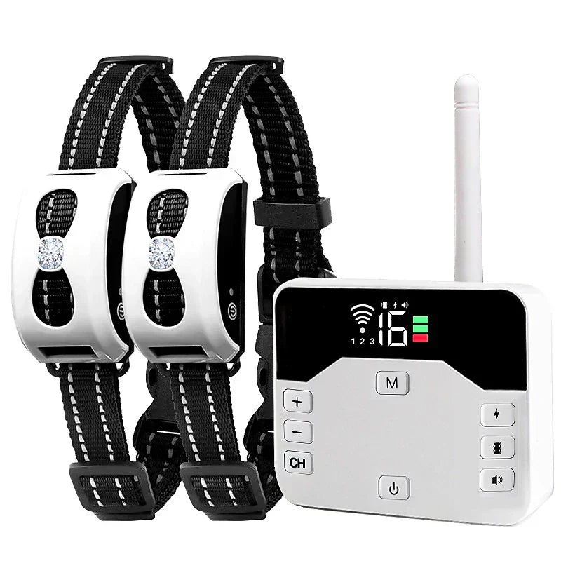 2-in-1 Wireless Fence & Training Collar - Waterproof & Rechargeable