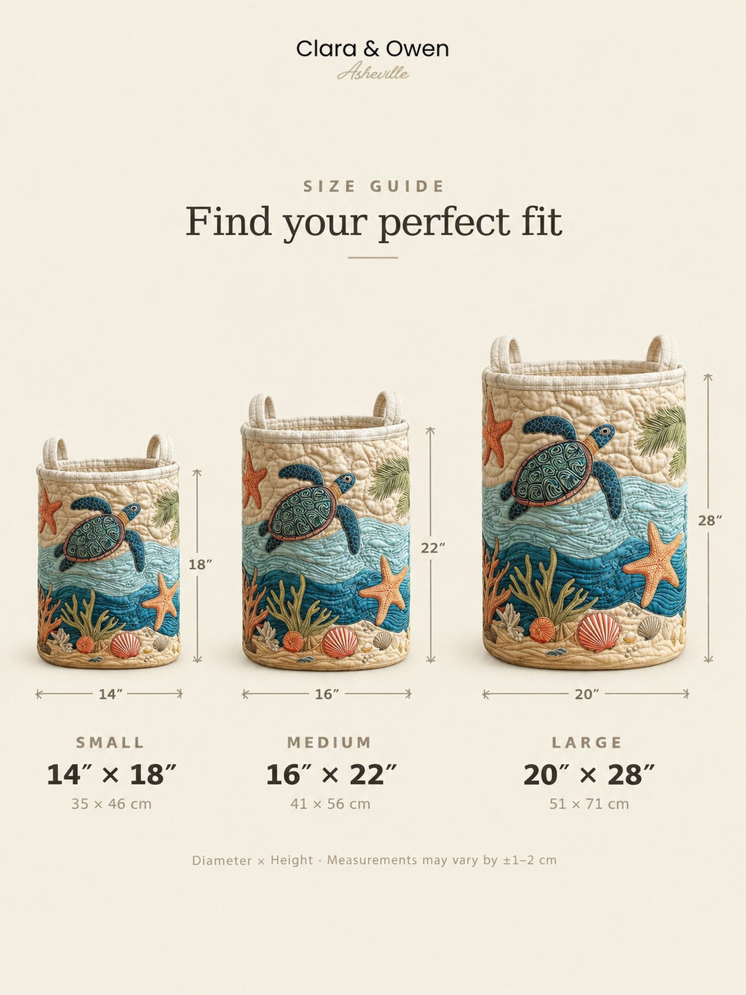 Quilted laundry basket with canvas carrying handles, freestanding cotton-polyester laundry basket