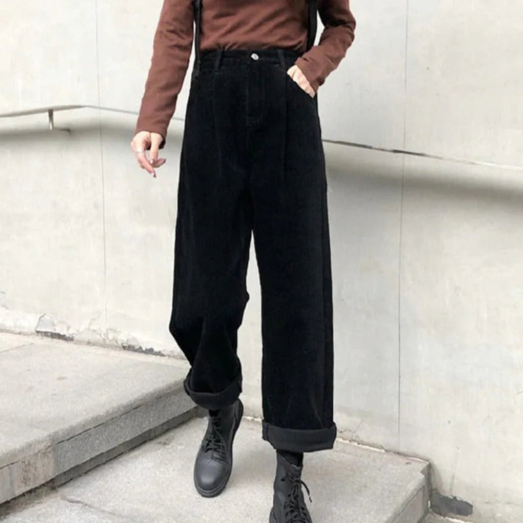 Women’s Corduroy Trousers  – Rich Texture with Casual Edge