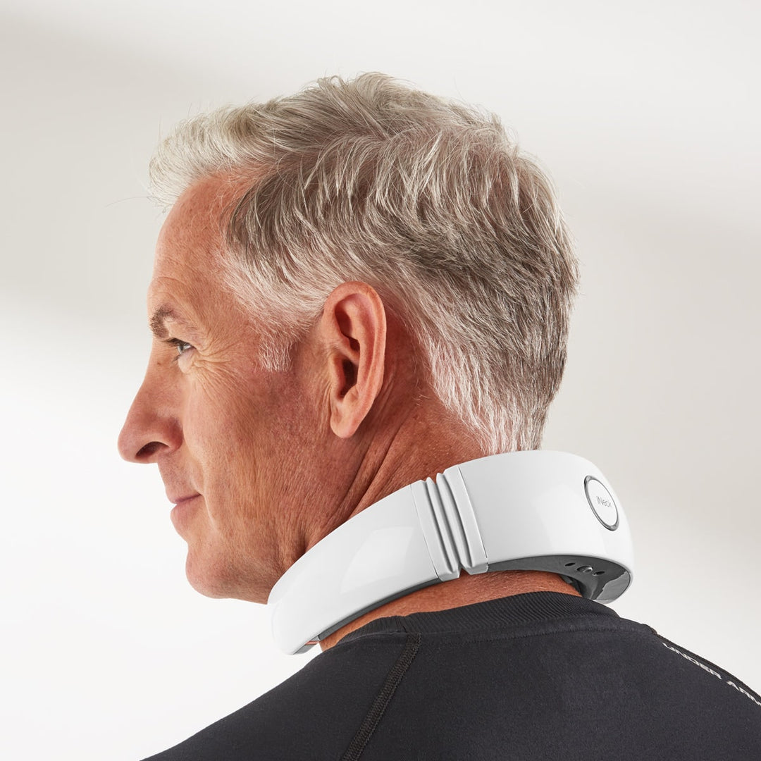 Cordless Heated Neck Massager with Remote Control and Vibration Therapy