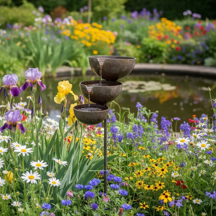 Rain-Catching Bird Bath - Natural Water Source for Birds and Bees