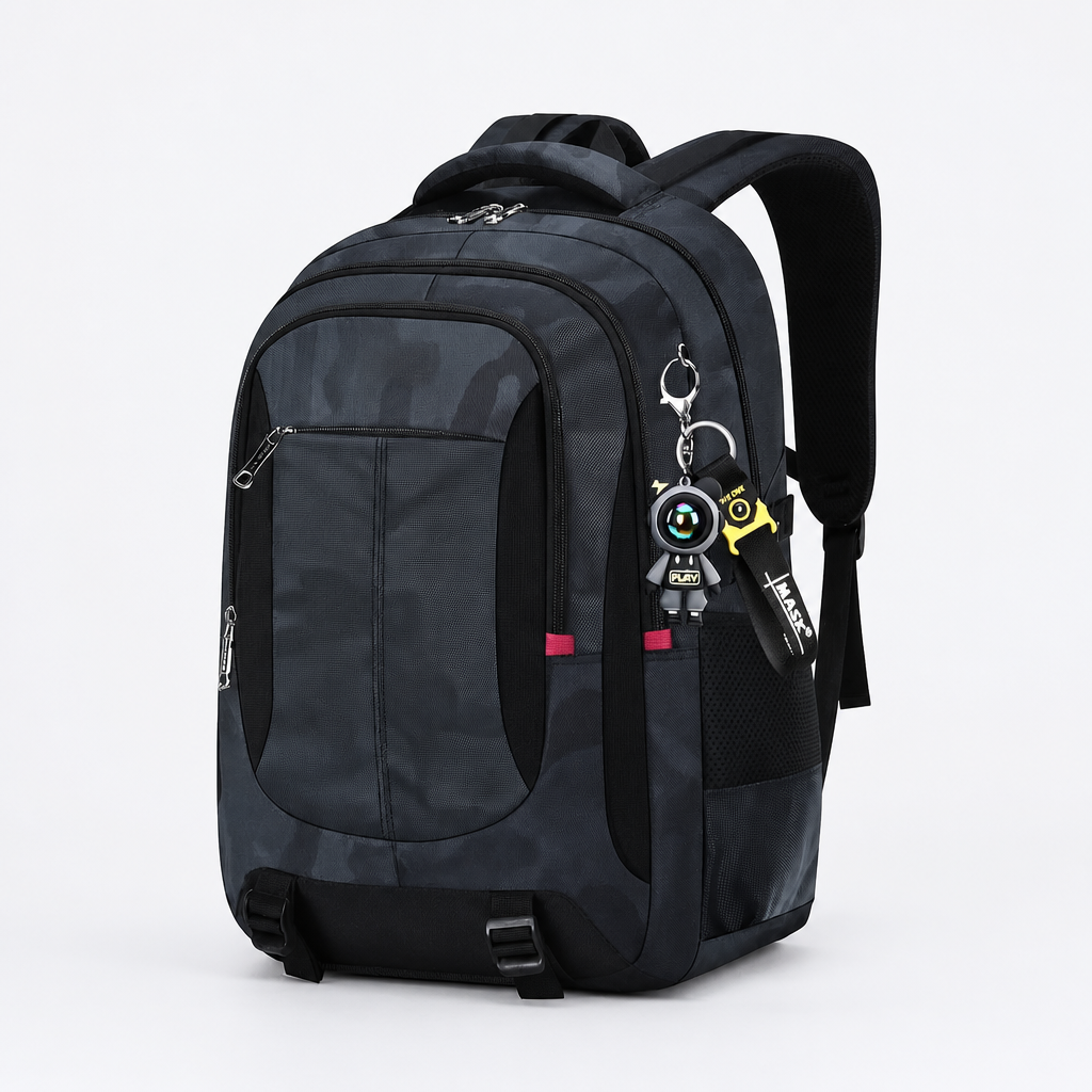 Boxy School Backpack with Compartments – Vakron