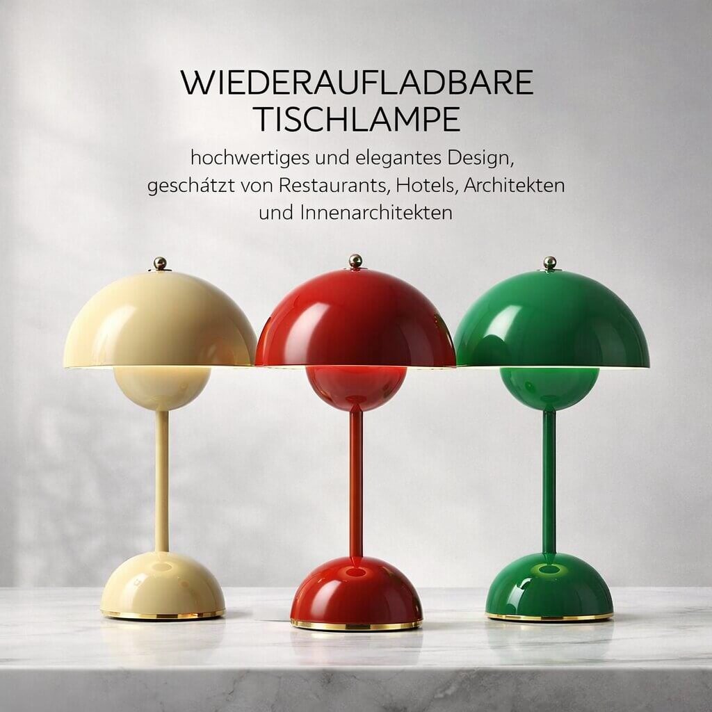 Designer Table Lamp | LED Table Lamp | Night Lamp | Dimmable and Cordless | Lumora