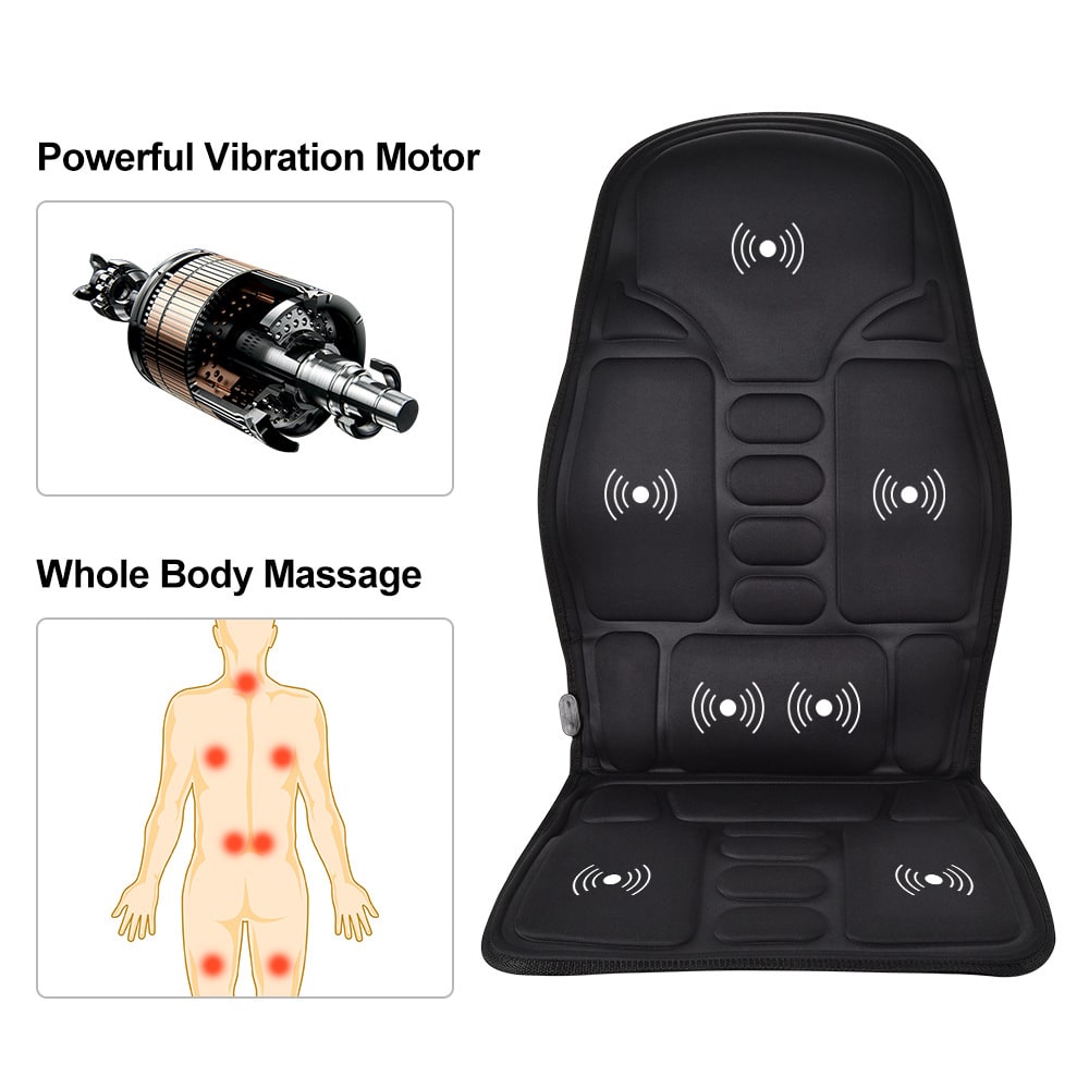 Desk Chair Massage Seat Cushion with Heat and Vibration for Office Car Pressure Relief